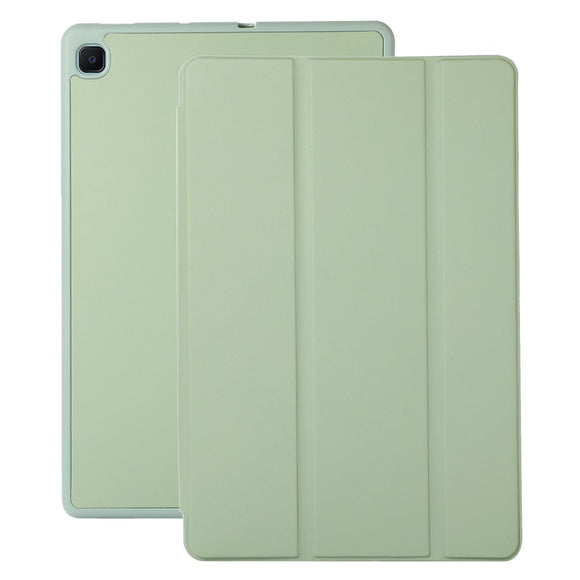 Samsung Galaxy Tab S6 Lite (2020-2024) Magnetisk Tri-Fold Læder Cover m. Pencil Holder - Grøn