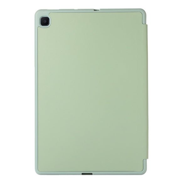 Samsung Galaxy Tab S6 Lite (2020-2024) Magnetisk Tri-Fold Læder Cover m. Pencil Holder - Grøn