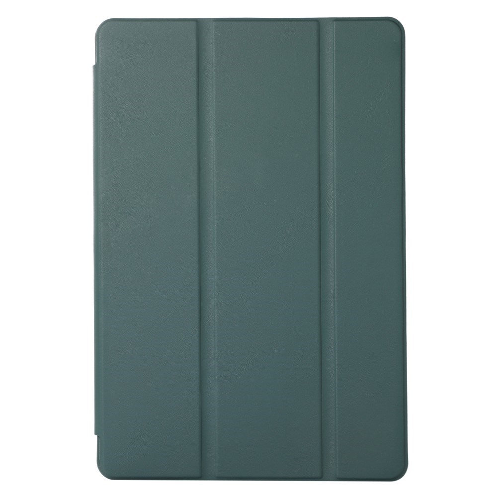 Samsung Galaxy Tab S6 Lite (2020-2024) Magnetisk Tri-Fold Læder Cover m. Pencil Holder - Mørkegrøn
