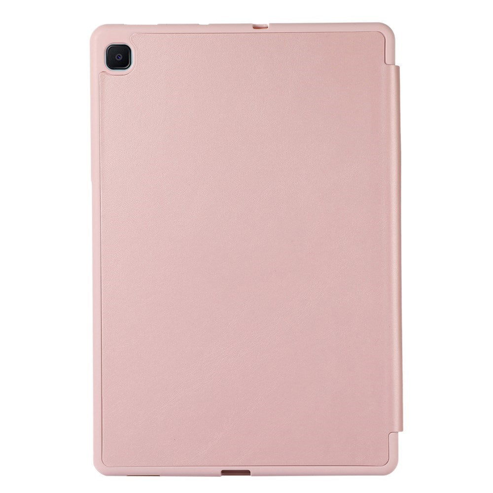 Samsung Galaxy Tab S6 Lite (2020-2024) Magnetisk Tri-Fold Læder Cover m. Pencil Holder - Rose Gold