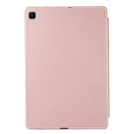 Samsung Galaxy Tab S6 Lite (2020-2024) Magnetisk Tri-Fold Læder Cover m. Pencil Holder - Rose Gold