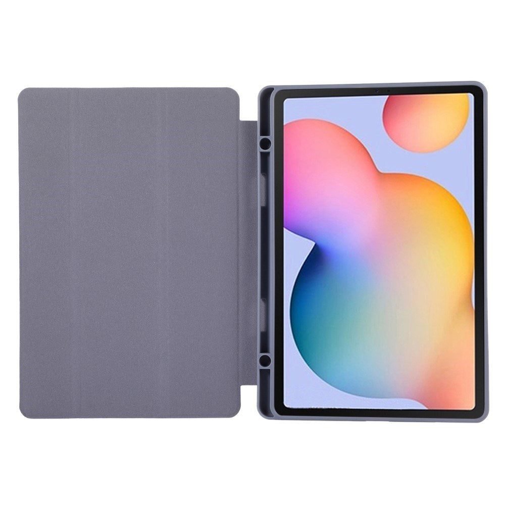 Samsung Galaxy Tab S6 Lite (2020-2024) Magnetisk Tri-Fold Læder Cover m. Pencil Holder - Rose Gold