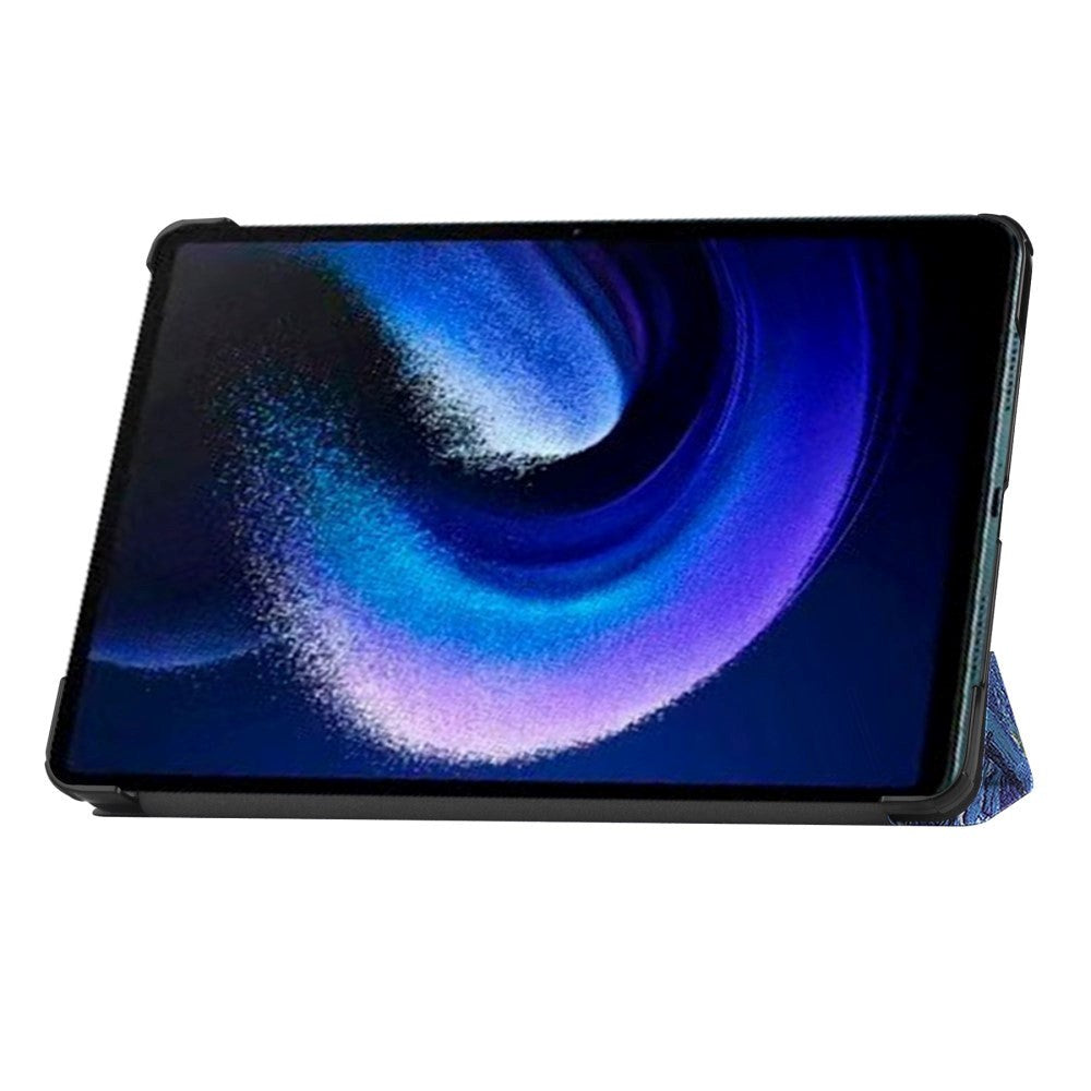 Xiaomi Pad 6 Læder Cover m. Stand - Maleri