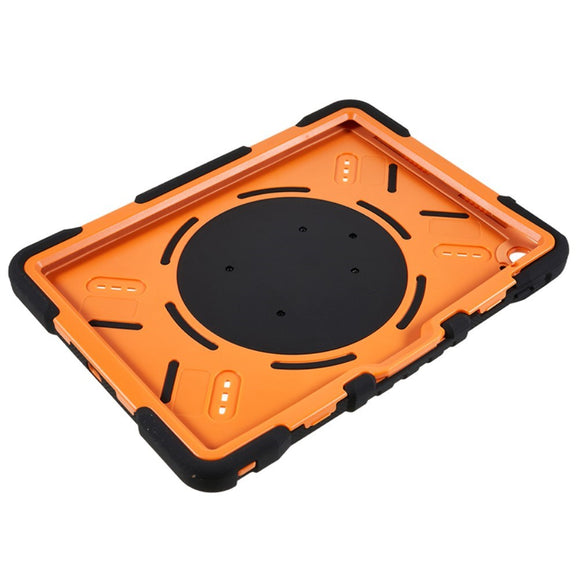 Pepkoo iPad 11" (2025) / 10.9" (2024 / 2022) Børne Cover m. Roterbar Stander - Sort / Orange