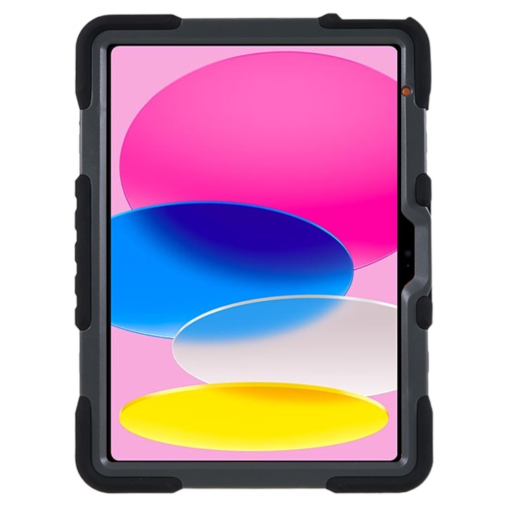 Pepkoo iPad 11" (2025) / 10.9" (2024 / 2022) Børne Cover m. Roterbar Stander - Sort