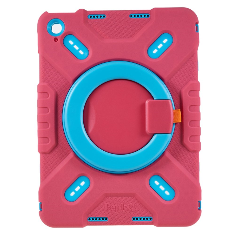 Pepkoo iPad 11" (2025) / 10.9" (2024 / 2022) Børne Cover m. Roterbar Stander - Lyserød / Blå