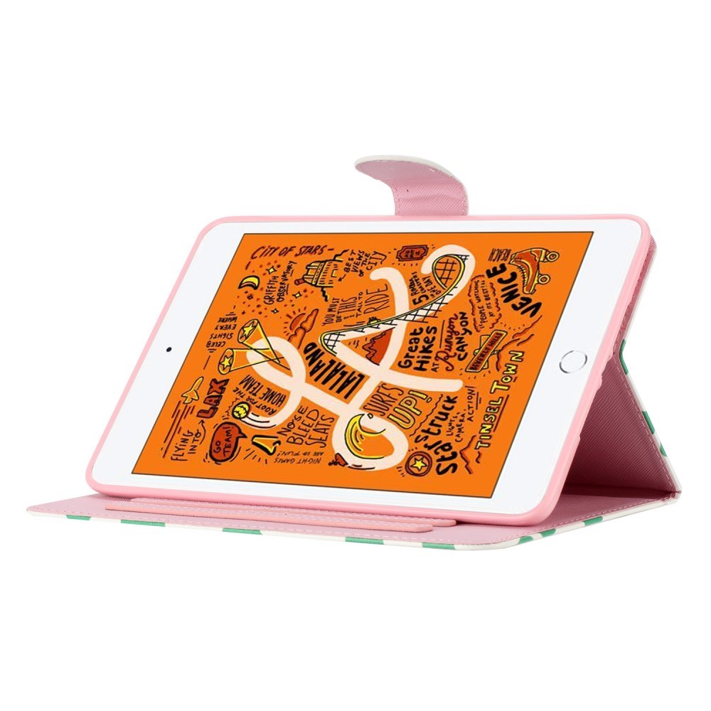 iPad Pro 9.7 (2016) / iPad Air / iPad Air 2 / iPad 9.7 (2017/2018) Læder Cover m. Farvede Prikker - Hvid / Grøn