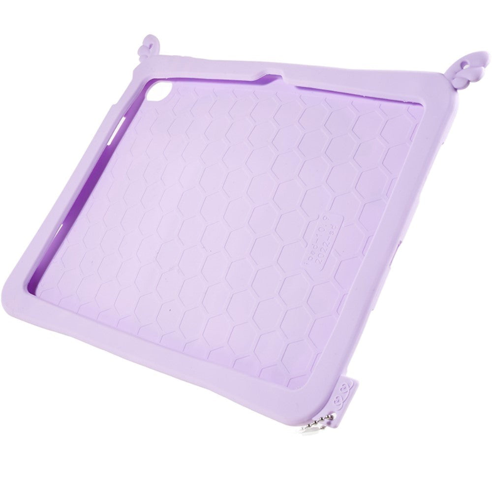 iPad 11" (2025) / iPad 10.9" (2024/2022) Silikone Cover m. Stander, Print & Strop - Enhjørning