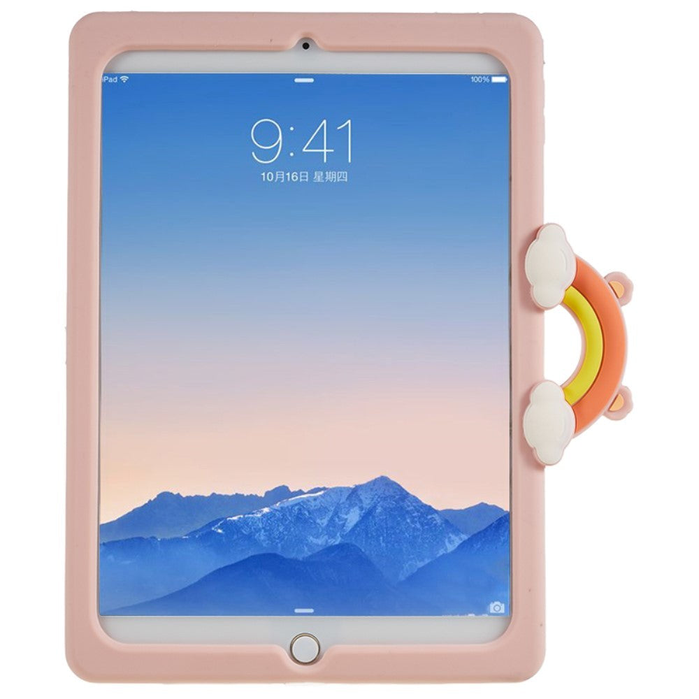 iPad 9.7 (2018-2017) / iPad Air / iPad Air 2 Fleksibelt Silikone Cover m. Stander & Penholder - Bjørne