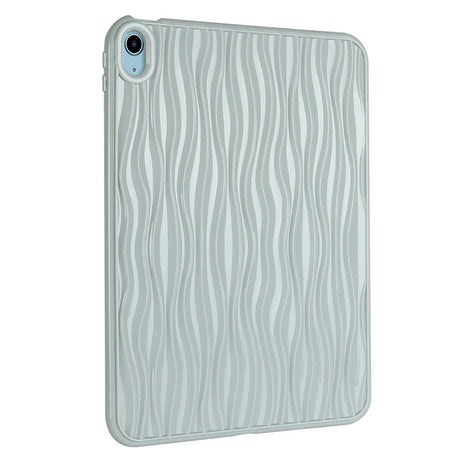 iPad Air (2022 / 2020) Fleksibelt Plastik Cover - Bølget Design - Grå
