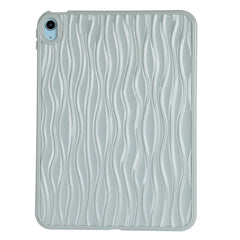 iPad Air (2022 / 2020) Fleksibelt Plastik Cover - Bølget Design - Grå