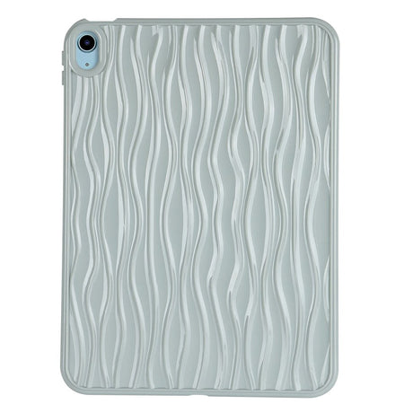 iPad Air (2022 / 2020) Fleksibelt Plastik Cover - Bølget Design - Grå