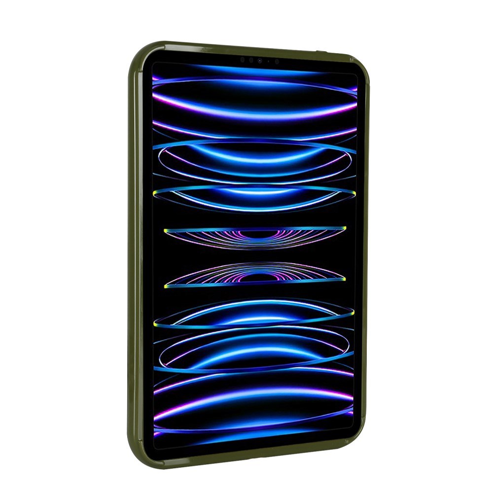 iPad Pro 11" (2022 / 2021 / 2020 / 2018) Fleksibelt Plastik Cover - Bølget Design - Grøn