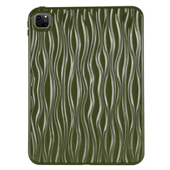 iPad Pro 11" (2022 / 2021 / 2020 / 2018) Fleksibelt Plastik Cover - Bølget Design - Grøn