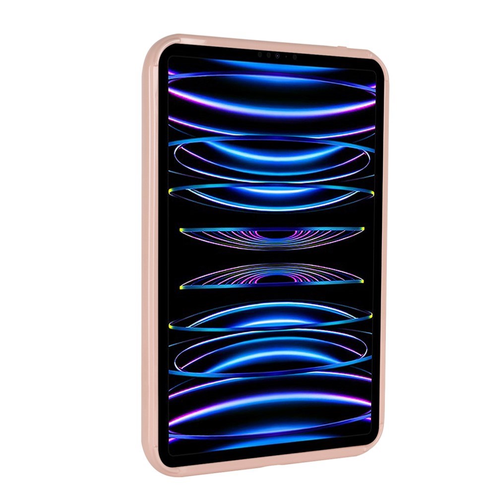 iPad Pro 11" (2022 / 2021 / 2020 / 2018) Fleksibelt Plastik Cover - Bølget Design - Lyserød