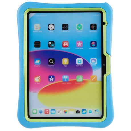 EIDERWOOD iPad 11" (2025) / 10.9" (2024 / 2022) Børne Cover m. Ståfunktion - Blå / Grøn