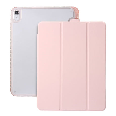 EIDERWOOD iPad 11" (2025) / iPad 10.9" (2024/2022) Tri-Fold Kunst Læder Cover m. Apple Pencil Holder - Lyserød