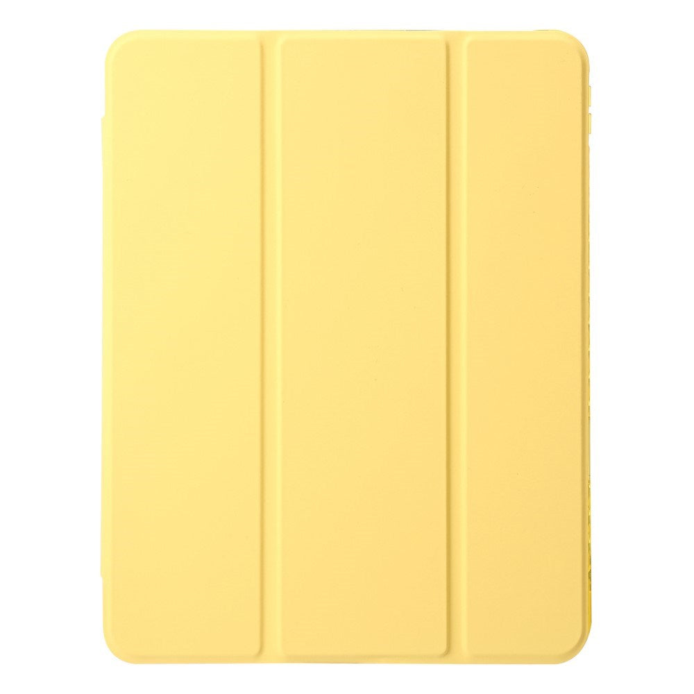 EIDERWOOD iPad 11" (2025) / iPad 10.9" (2024/2022) Tri-Fold Kunst Læder Cover m. Apple Pencil Holder - Gul
