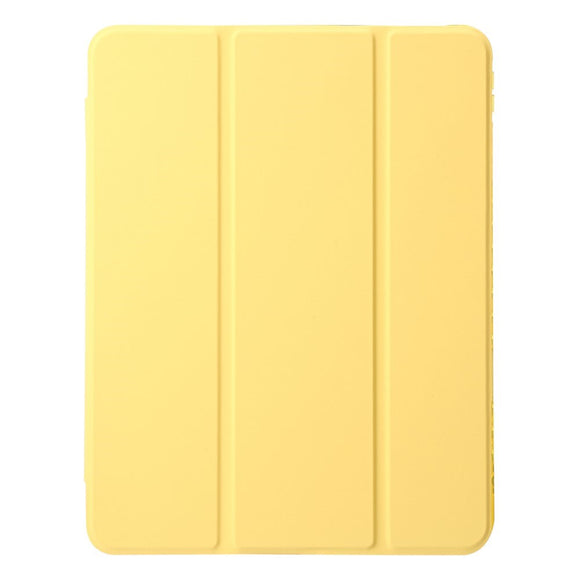 EIDERWOOD iPad 11" (2025) / iPad 10.9" (2024/2022) Tri-Fold Kunst Læder Cover m. Apple Pencil Holder - Gul