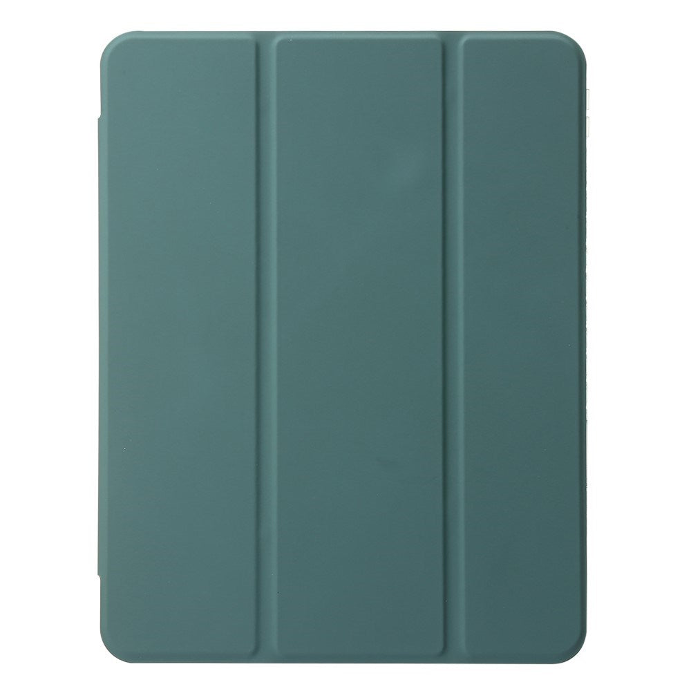 EIDERWOOD iPad 11" (2025) / iPad 10.9" (2024/2022) Tri-Fold Kunst Læder Cover m. Apple Pencil Holder - Grøn