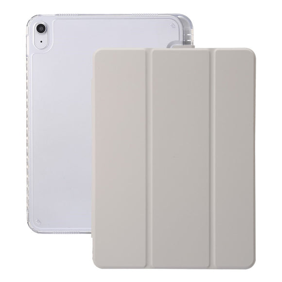 EIDERWOOD iPad 11" (2025) / iPad 10.9" (2024/2022) Tri-Fold Kunst Læder Cover m. Apple Pencil Holder - Creme