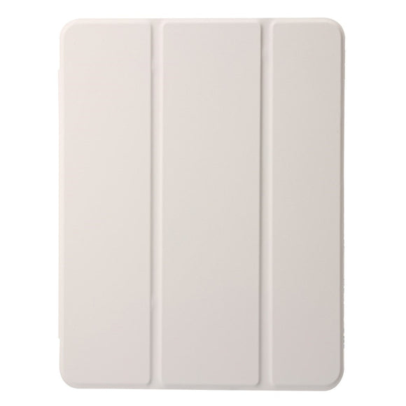EIDERWOOD iPad 11" (2025) / iPad 10.9" (2024/2022) Tri-Fold Kunst Læder Cover m. Apple Pencil Holder - Creme
