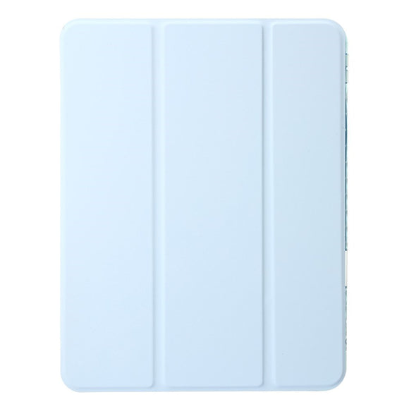 EIDERWOOD iPad 11" (2025) / iPad 10.9" (2024/2022) Tri-Fold Kunst Læder Cover m. Apple Pencil Holder - Lyseblå