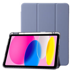 EIDERWOOD iPad 11" (2025) / iPad 10.9" (2024/2022) Tri-Fold Kunst Læder Cover m. Apple Pencil Holder - Lilla