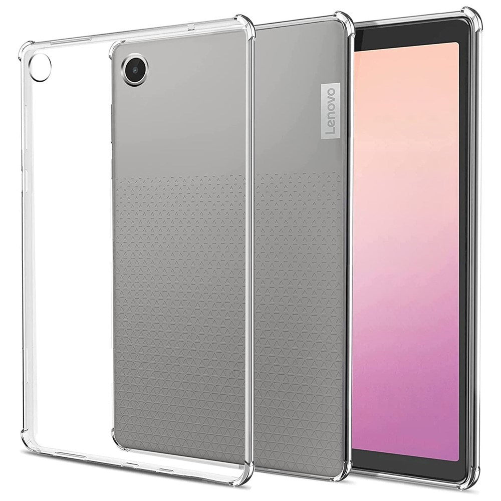 Lenovo Tab M8 (4. Gen.) Fleksibelt Plastik Cover m. Stødabsorberende Hjørner - Gennemsigtig