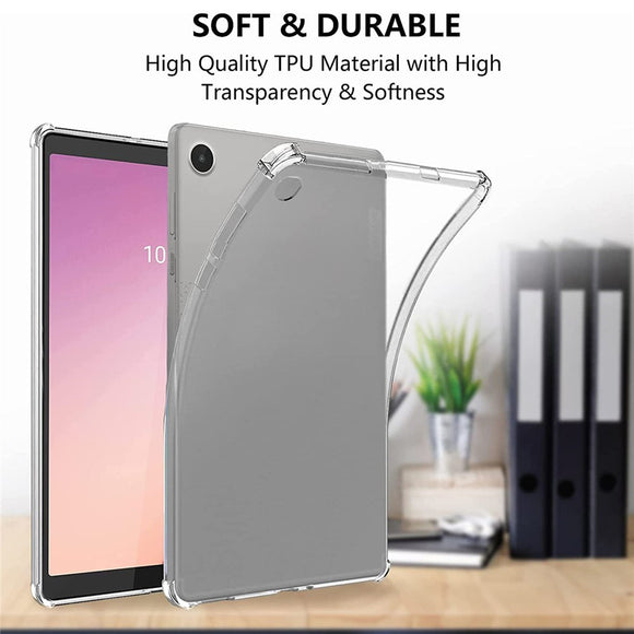 Lenovo Tab M8 (4. Gen.) Fleksibelt Plastik Cover m. Stødabsorberende Hjørner - Gennemsigtig