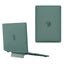Macbook Air 13 (2018-2020) Plastik Cover m. Kickstand - Mat Frosted Grøn