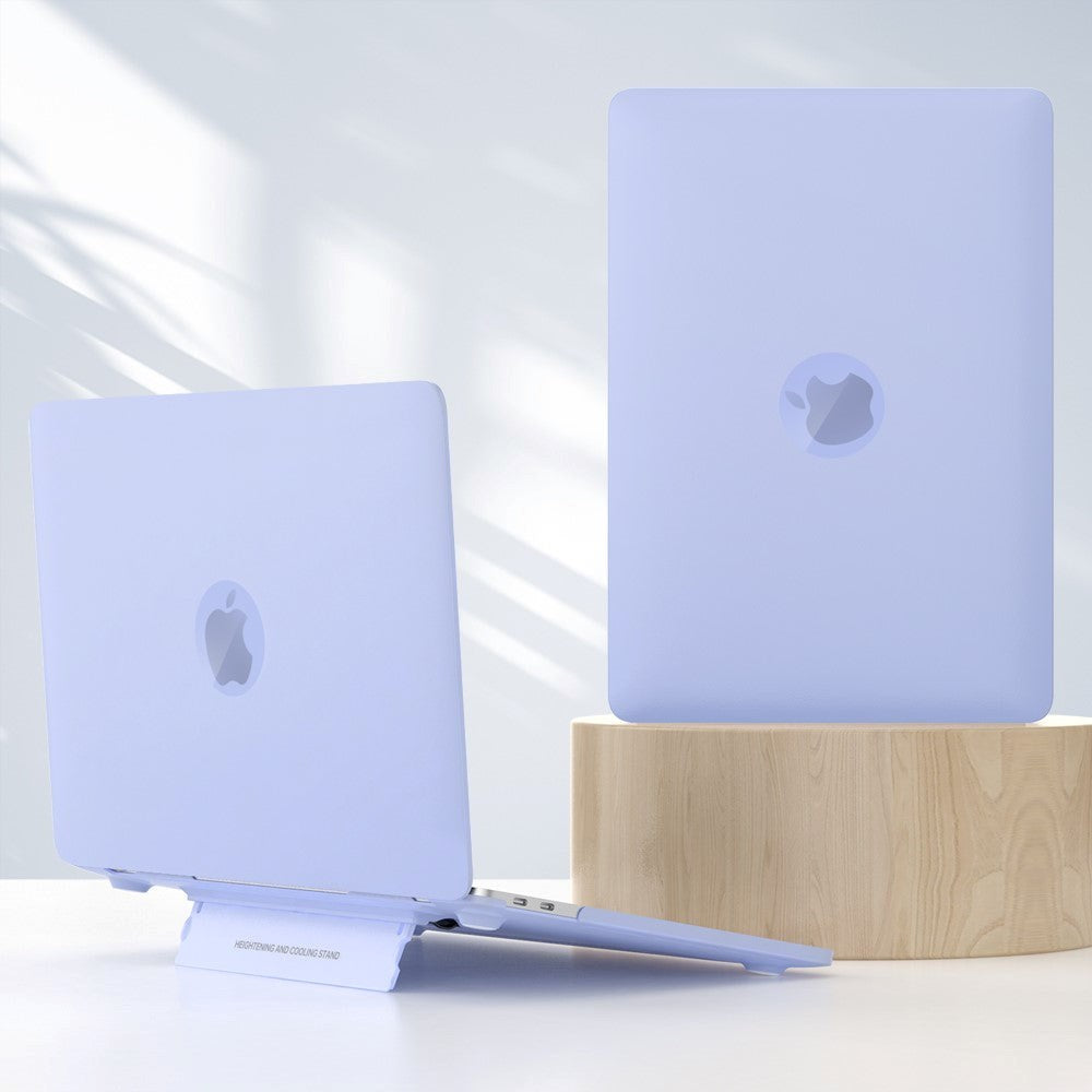 Macbook Pro 13 (2016-2022) Plastik Cover m. Kickstand - Mat Frosted Lilla