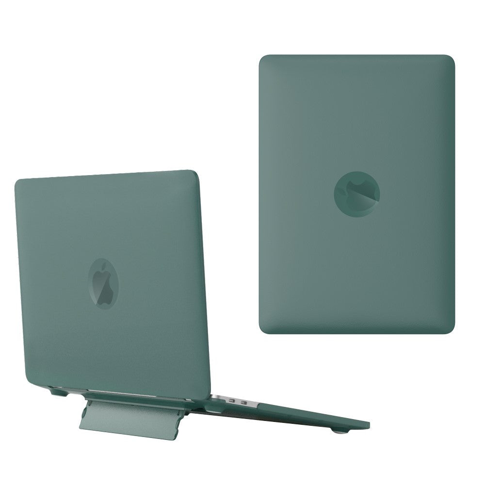 MacBook Pro 14 M5/M4/M3/M2/M1 (2026-2021) Plastik Cover m. Kickstand - Mat Frosted Grøn