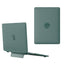 Macbook Pro 14 M5/M4/M3/M2/M1 (2025-2021) Plastik Cover m. Kickstand - Mat Frosted Grøn