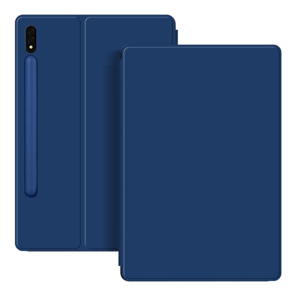 EIDERWOOD Samsung Galaxy Tab S8 / S7 Kunstlæder Flip Cover m. Pen Holder - Blå