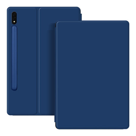 EIDERWOOD Samsung Galaxy Tab S8 / S7 Kunstlæder Flip Cover m. Pen Holder - Blå