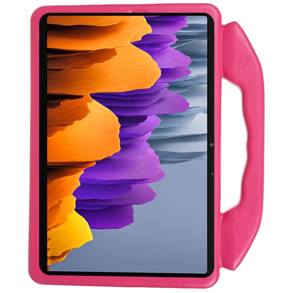 Samsung Galaxy Tab S9 / S8 / S7 / Xiaomi Pad 5 Børne cover - Thumb Kickstand Cover - Lyserød