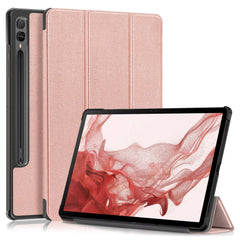 Samsung Galaxy Tab S9 Tri-Fold Læder Cover m. Standerfunktion - Rose Gold
