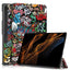 Samsung Tab S9 Ultra Tri-Fold Kunstlæder Cover - Graffiti