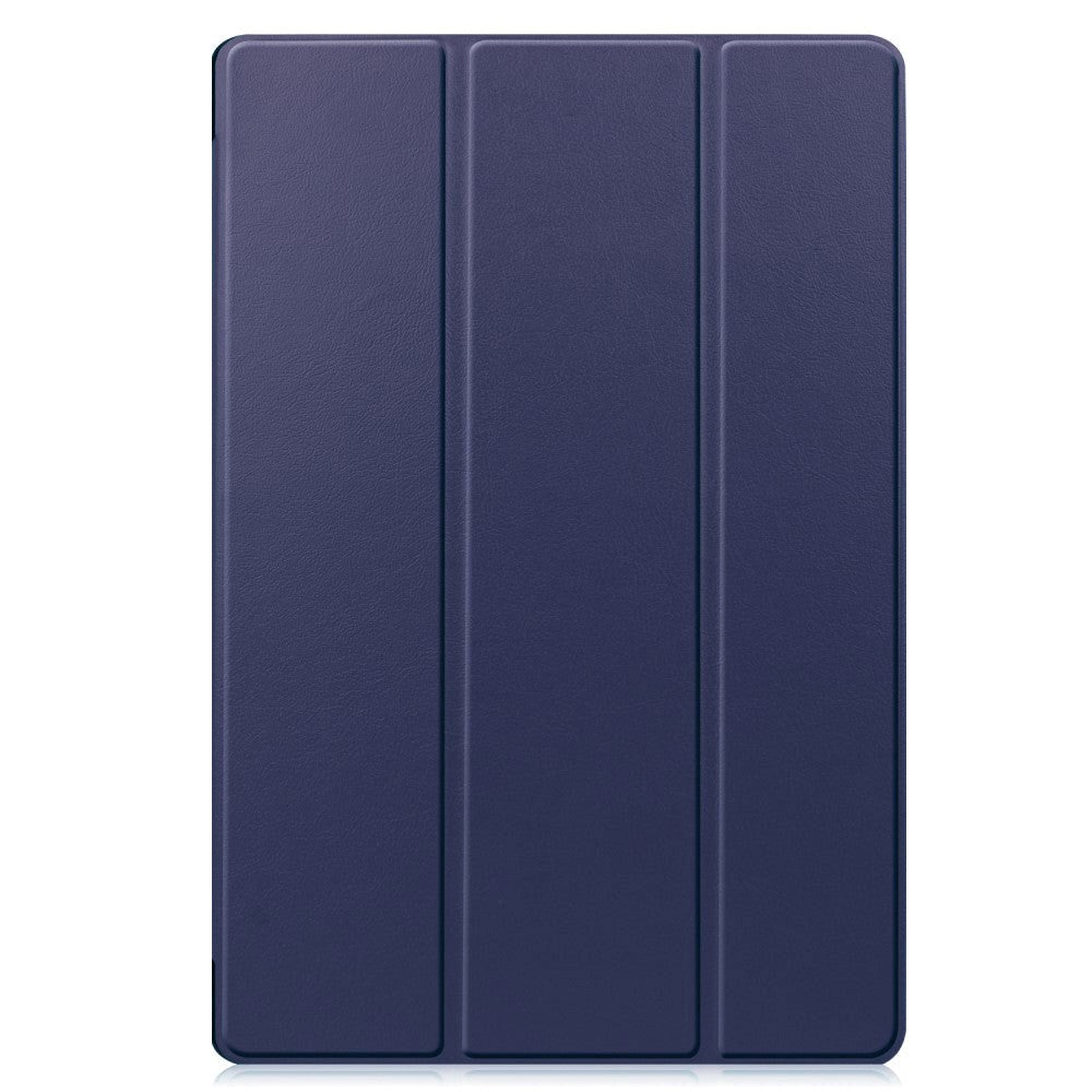 Samsung Galaxy Tab S9+ (Plus) Tri-Fold Læder Cover m. Pencil Holder - Mørkeblå