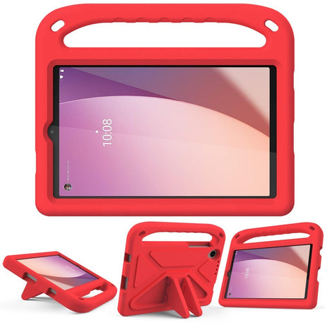 EIDERWOOD Lenovo Tab M8 (4. Gen.) Børne Cover m. Håndtag & Ståfunktion - Rød