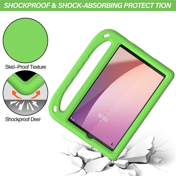 EIDERWOOD Lenovo Tab M8 (4. Gen.) Børne Cover m. Håndtag & Ståfunktion - Grøn