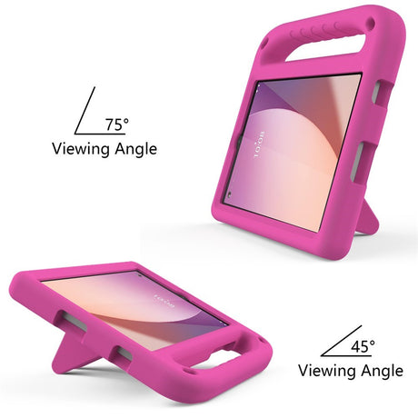 EIDERWOOD Lenovo Tab M8 (4. Gen.) Børne Cover m. Håndtag & Ståfunktion - Lyserød