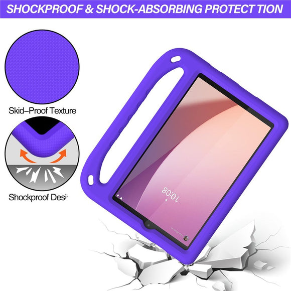 EIDERWOOD Lenovo Tab M8 (4. Gen.) Børne Cover m. Håndtag & Ståfunktion - Lilla