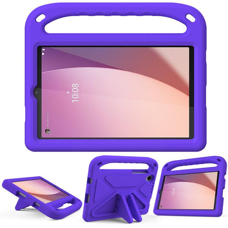 EIDERWOOD Lenovo Tab M8 (4. Gen.) Børne Cover m. Håndtag & Ståfunktion - Lilla