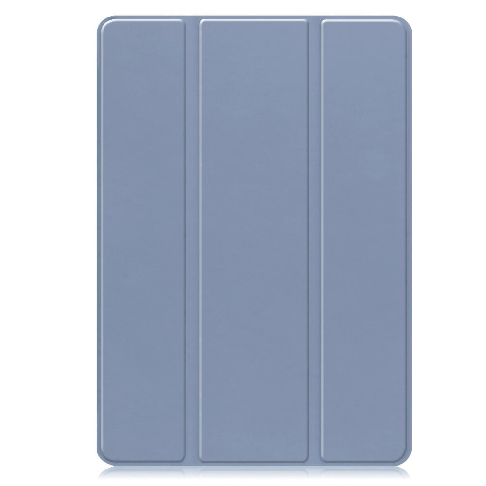 Samsung Galaxy Tab S9+ (Plus) Magnetisk Tri-Fold Læder Cover m. Pencil Holder - Blå