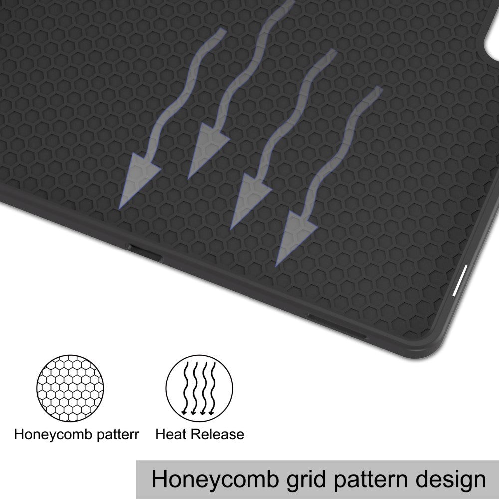 Samsung Galaxy Tab S9 Ultra Tri-Fold Læder Cover m. Standerfunktion - Sort