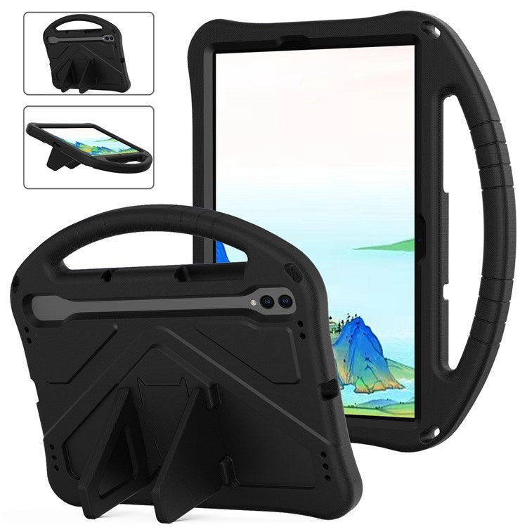 EIDERWOOD Samsung Galaxy Tab S9 / S8 / S7 Børne Cover m. Håndtag & Ståfunktion - Sort