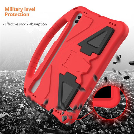 EIDERWOOD Samsung Galaxy Tab S9 / S8 / S7 Børne Cover m. Håndtag & Ståfunktion - Rød