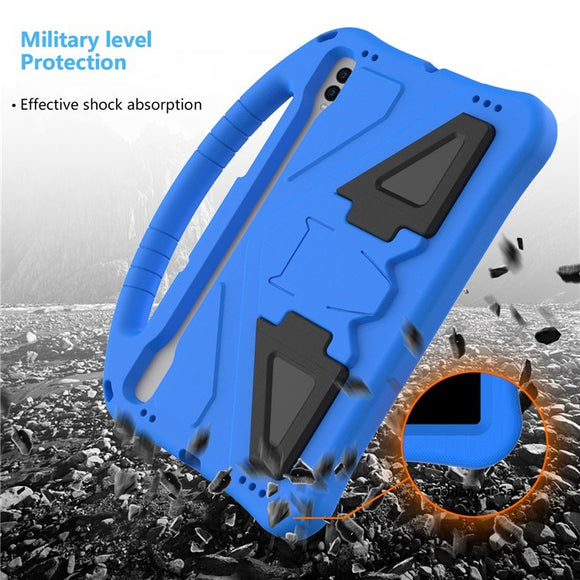EIDERWOOD Samsung Galaxy Tab S9 / S8 / S7 Børne Cover m. Håndtag & Ståfunktion - Blå